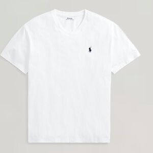 Polo Ralph Lauren White Men'sV Neck Tee  Shirt XXL